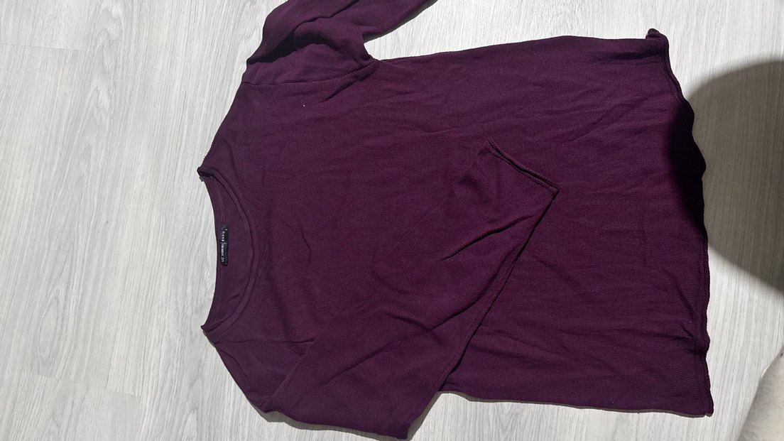 Mor Kadın Uzun Kollu Basic Kazak - Görsel 2