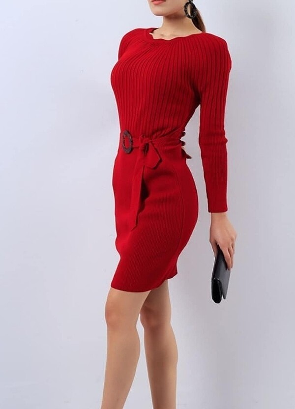 KEMERLİ ELBİSE - Görsel 3