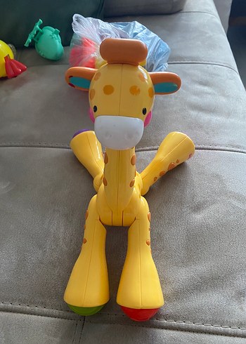 Renkli Sarı Zürafa Oyuncak - Görsel 2