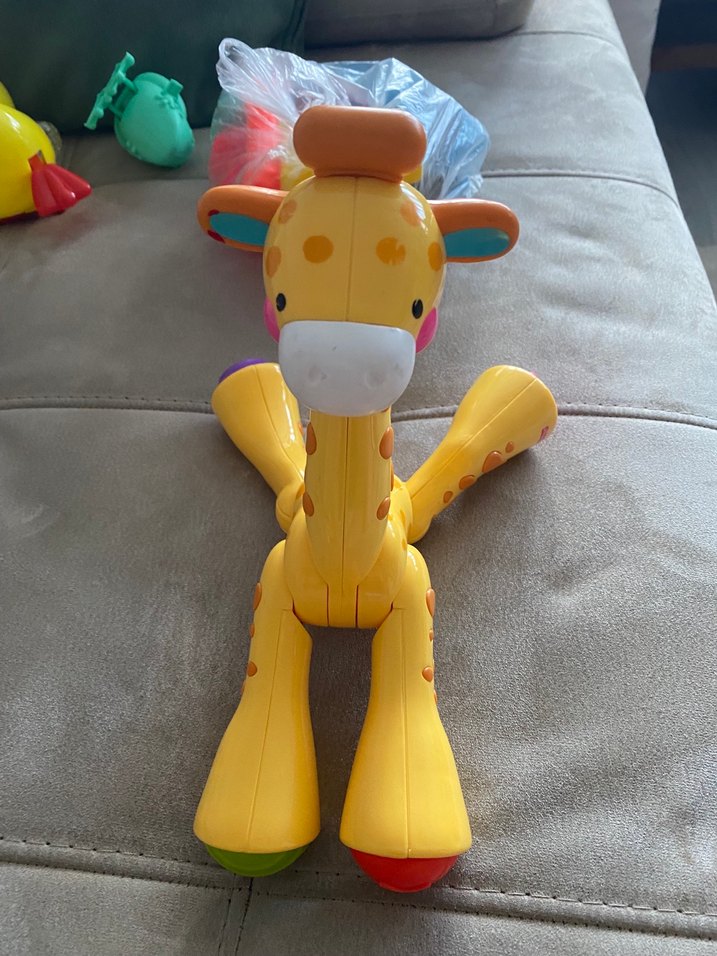 Renkli Sarı Zürafa Oyuncak - Görsel 2