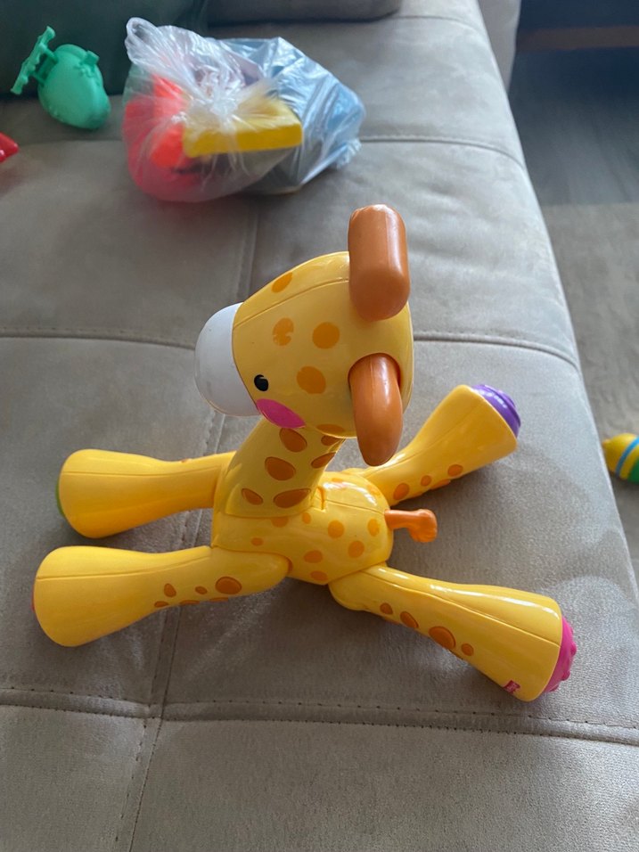 Renkli Sarı Zürafa Oyuncak - Görsel 3
