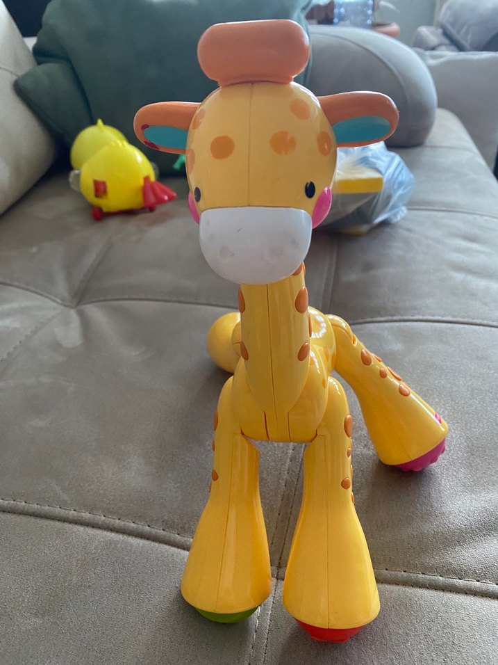 Renkli Sarı Zürafa Oyuncak - Görsel 4