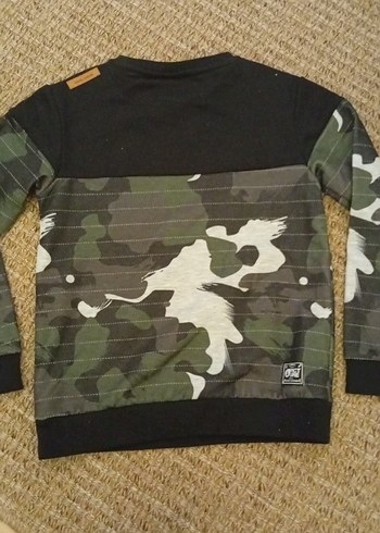 organic cotton Picture Erkek Çocuk Kamuflaj Desenli Sweatshirt - Görsel 6