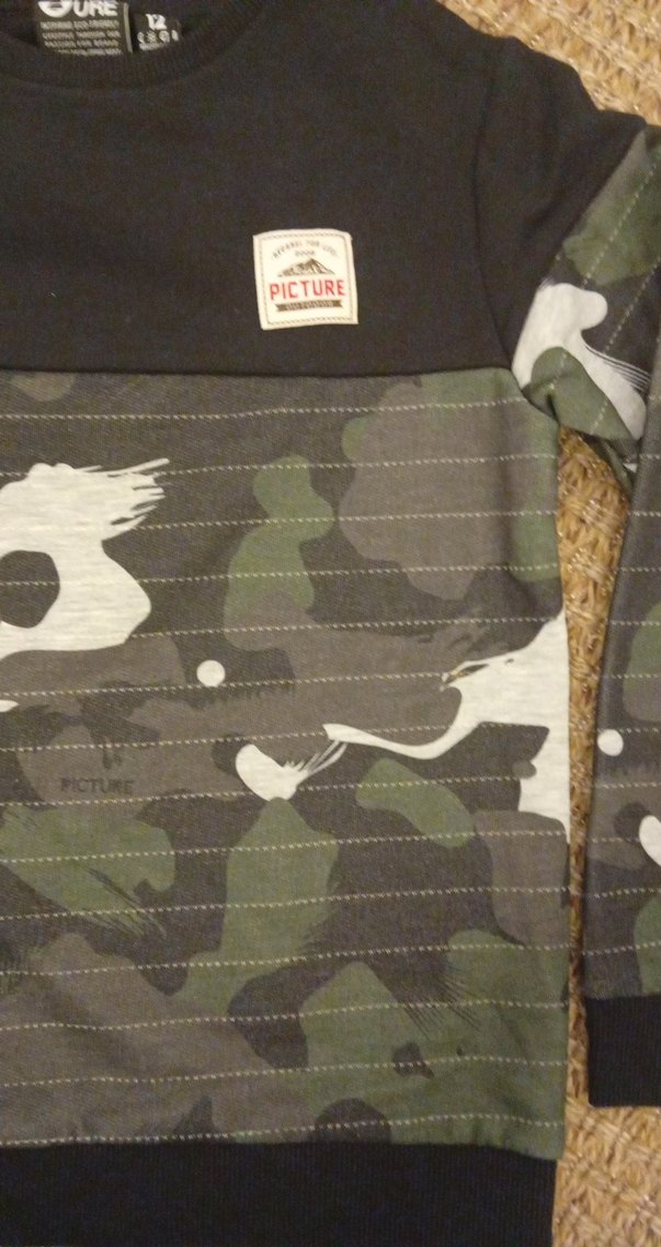 organic cotton Picture Erkek Çocuk Kamuflaj Desenli Sweatshirt - Görsel 2