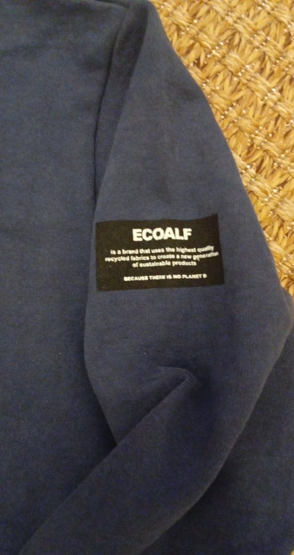 Ecoalf organic cotton Lacivert Baskılı Erkek Sweatshirt - Görsel 2