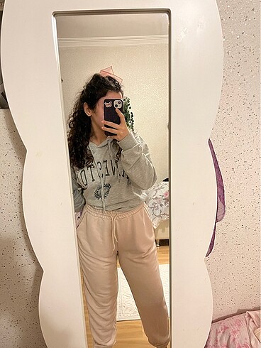 xl Beden ten rengi Renk koton, jogger eşofman