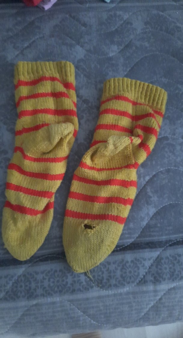 Çocuk Çorapları Sarı Çizgili - Görsel 2