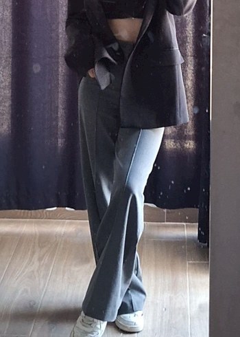 gri kumaş pantalon
