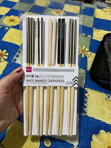 Japon beyaz bambu yemek çubuğu (Hashi)