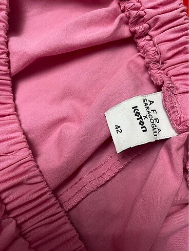 42 Beden koton pembe elbise