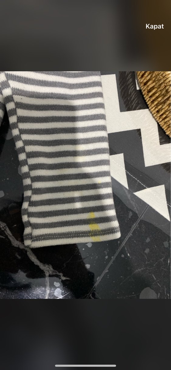 Gri Çizgili Uzun Kollu Kız Elbisesi - Görsel 3