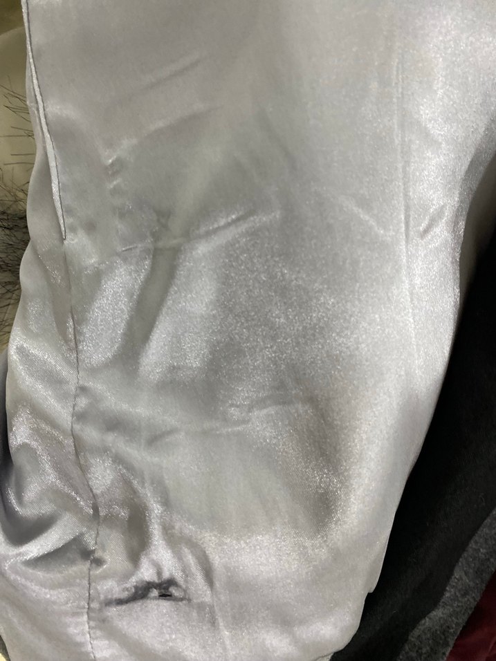 Gri Kaban, Kürk Yaka Detaylı - Görsel 5