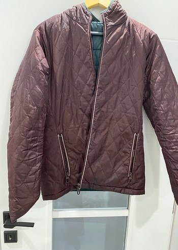 Fermuarlı Gri Erkek Mont - Görsel 7