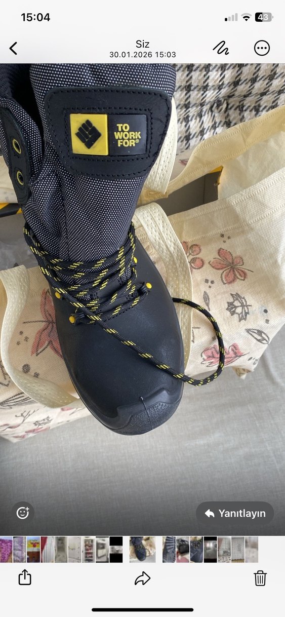 Siyah Sarı Bağcıklı Erkek Bot - Görsel 2