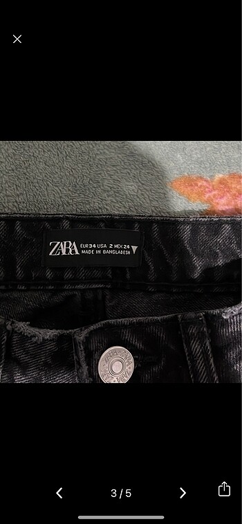 xs Beden Zara mom jean