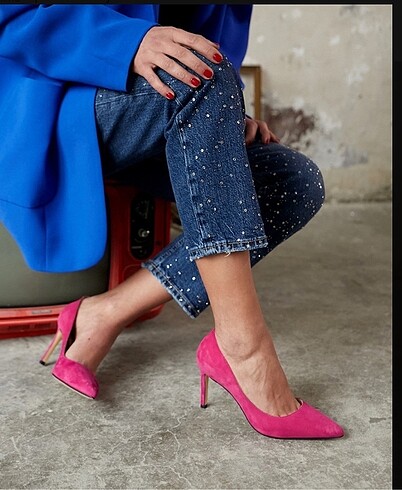 10 sm topuklu stiletto ayakkabı