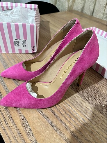 37 Beden pembe Renk 10 sm topuklu stiletto ayakkabı