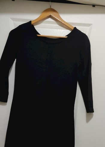 Siyah Midi Kadın Triko Elbise - Görsel 3