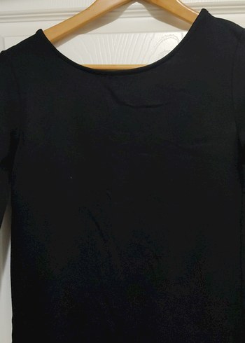 Siyah Midi Kadın Triko Elbise - Görsel 2