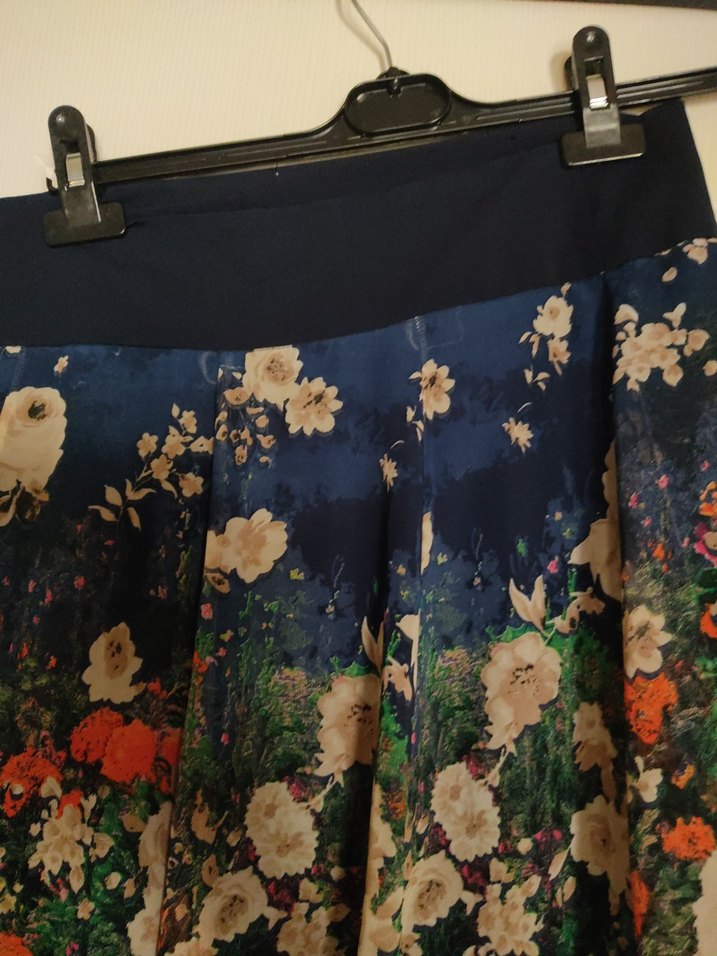 Bohem Tarzı Pileli Midi Eteği - Görsel 3