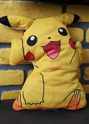 Beden Renk Pikachu pokemon yastık