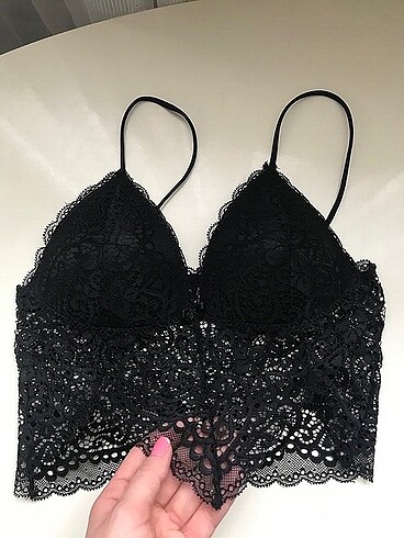 Siyah 75 beden bralet