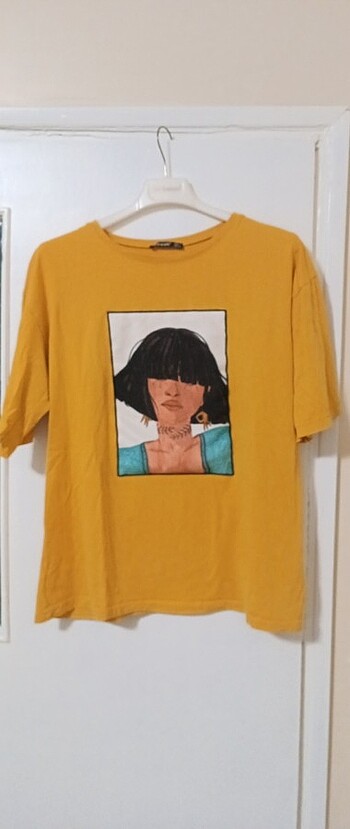 Zara Kahküllü kız baskılı tshirt