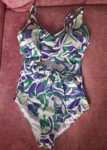 Bohem Stil Çok Renkli Bağcıklı Mayo