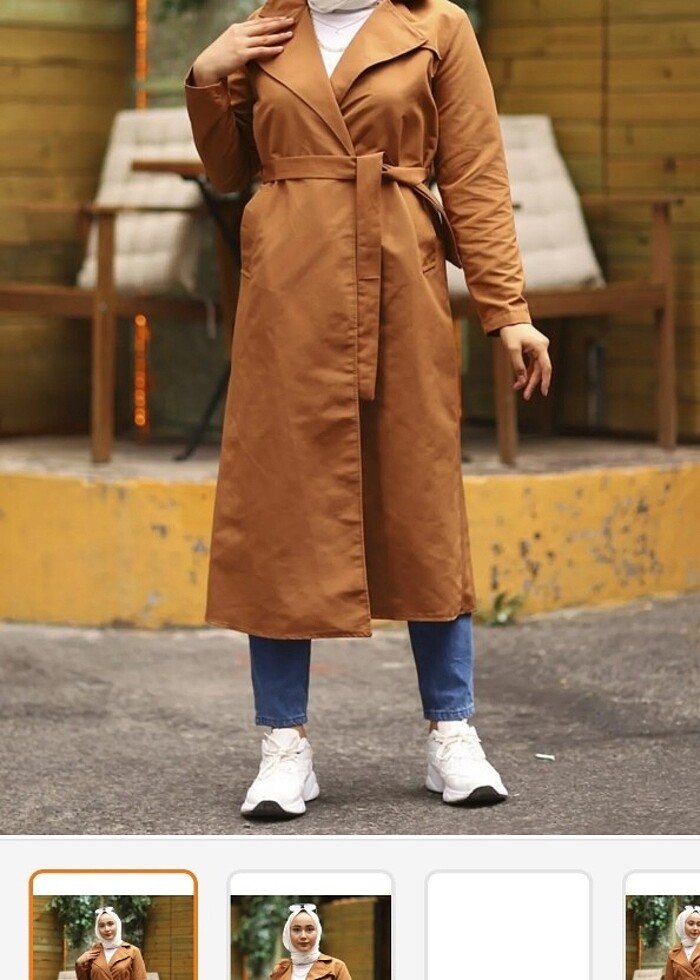 Trençkot taba - Görsel 3