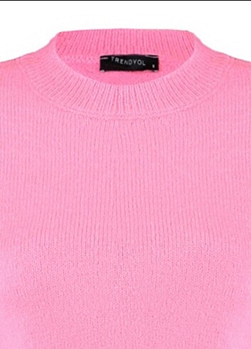 Pembe crop kazak - Görsel 2