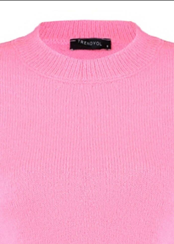 Pembe crop kazak - Görsel 2