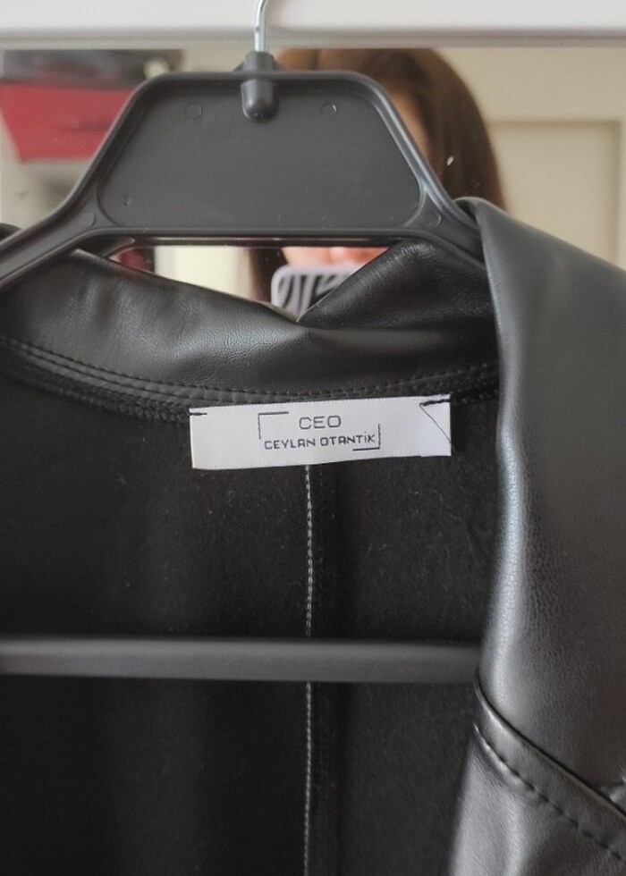 Deri blazer ceket - Görsel 2