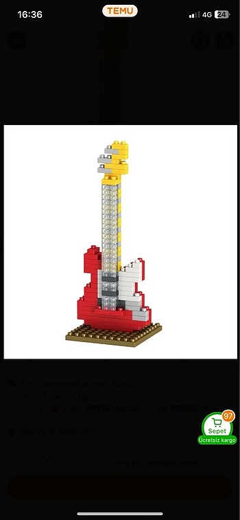 Elektro Gitar Mini Lego