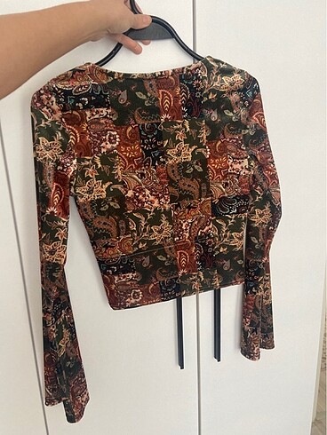 s Beden Stradivarius kadife crop