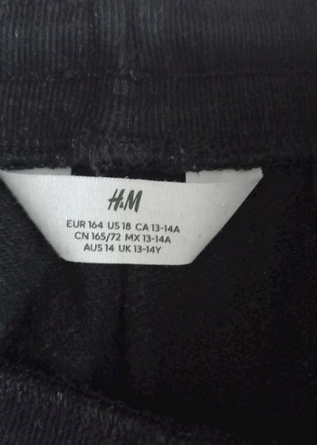 H&M Siyah Erkek çocuk Midi Boy Rahat Kesim Şort