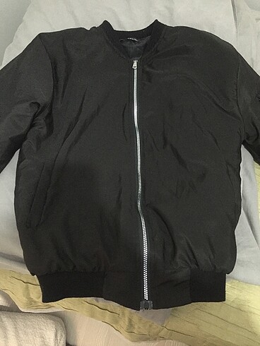 Siyah bomber ceket