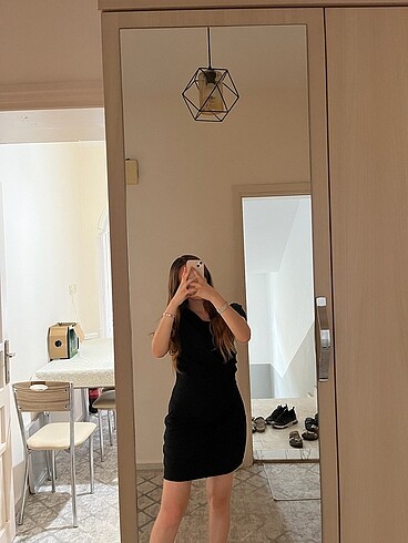 LC Waikiki Lcw siyah tek omuz elbise