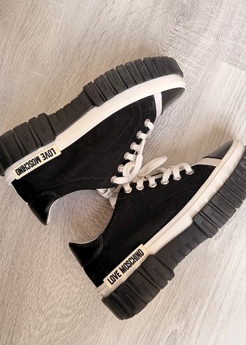 Love Moschino Siyah Platform Topuklu Spor Ayakkabi