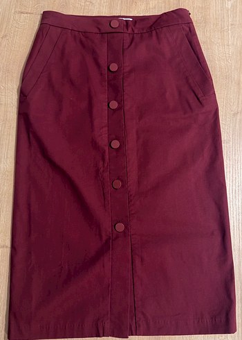Lacoste Bordo Dugmeli Kalem Etek