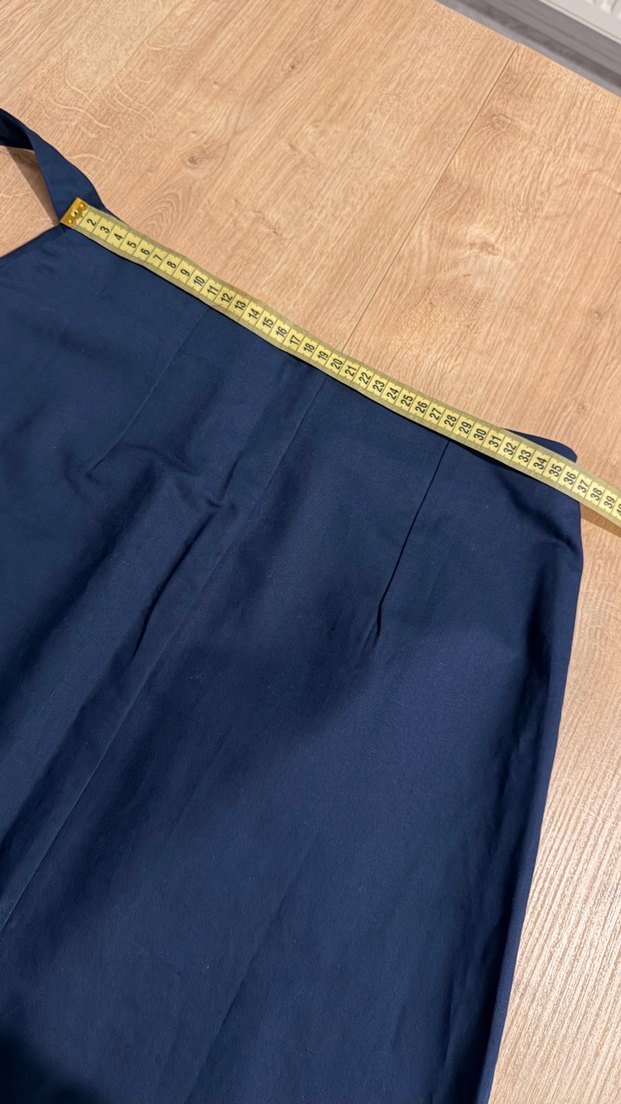 Koyu Lacivert A Kesim Midi Etek — görsel 9/10