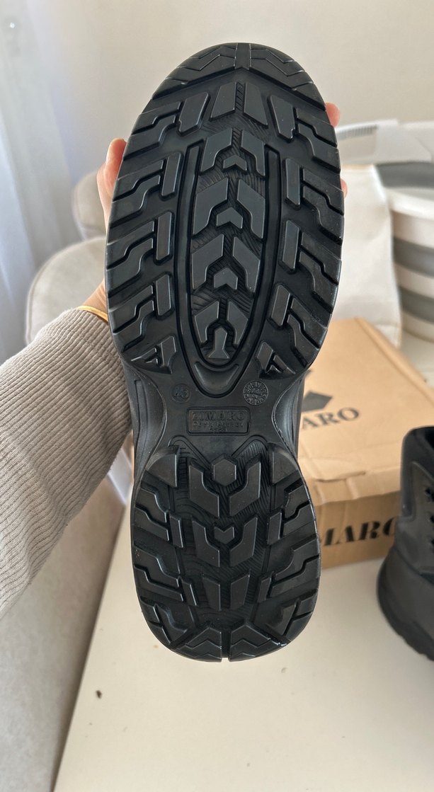 Siyah Erkek Sokak Stili Botlar Velcro - Görsel 4