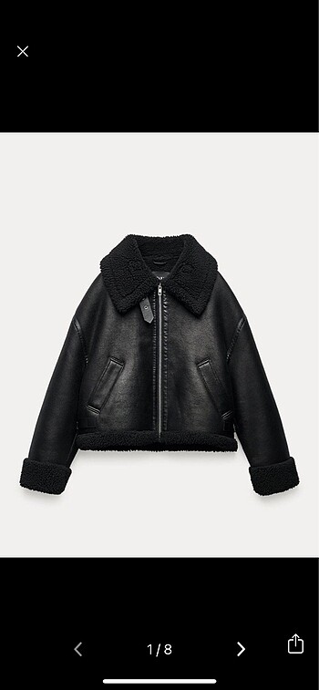 zara biker ceket mont