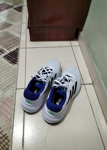 Beyaz Erkek Spor Ayakkabı, Bağcıklı