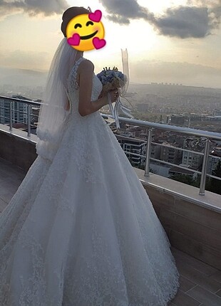 Acil ihtiyaçtan dolayı satılık gelinlik - Görsel 9