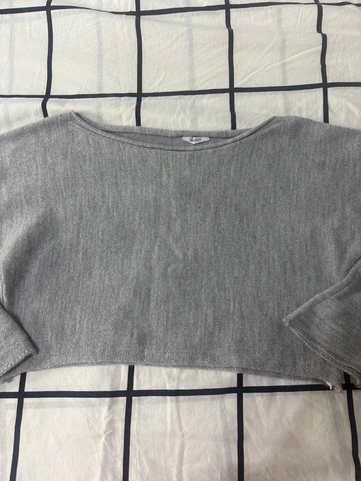 Gri Kadın Kazak - Görsel 2