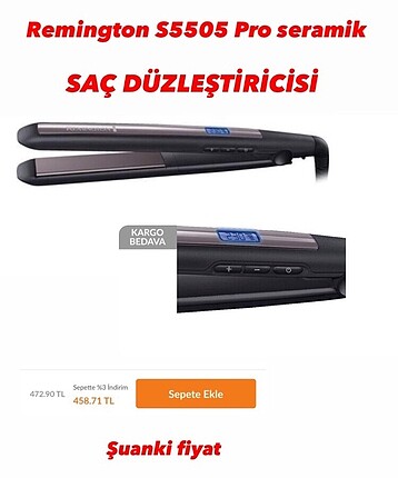 Remington saç düzleştirici