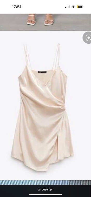 Zara Zara Saten Elbise