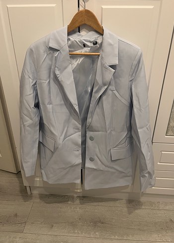 Zara Acik Mavi Klasik Blazer Ceket