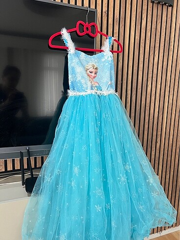 KIZ ÇOCUK ELSA PRENSES ELBİSE