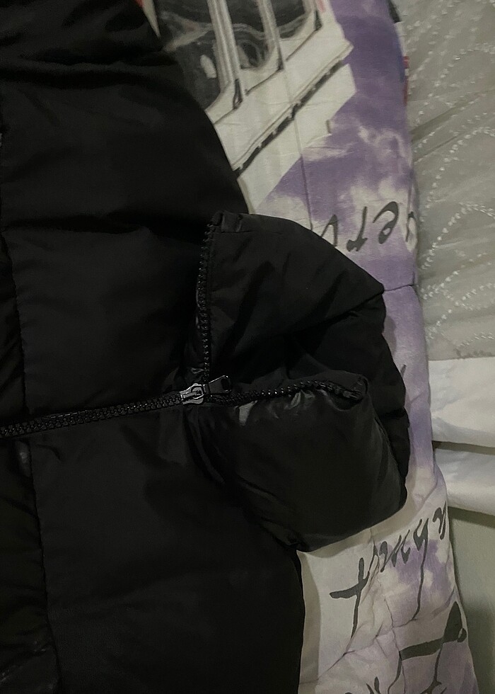 KADIN SİYAH ŞİŞME MONT - Görsel 3